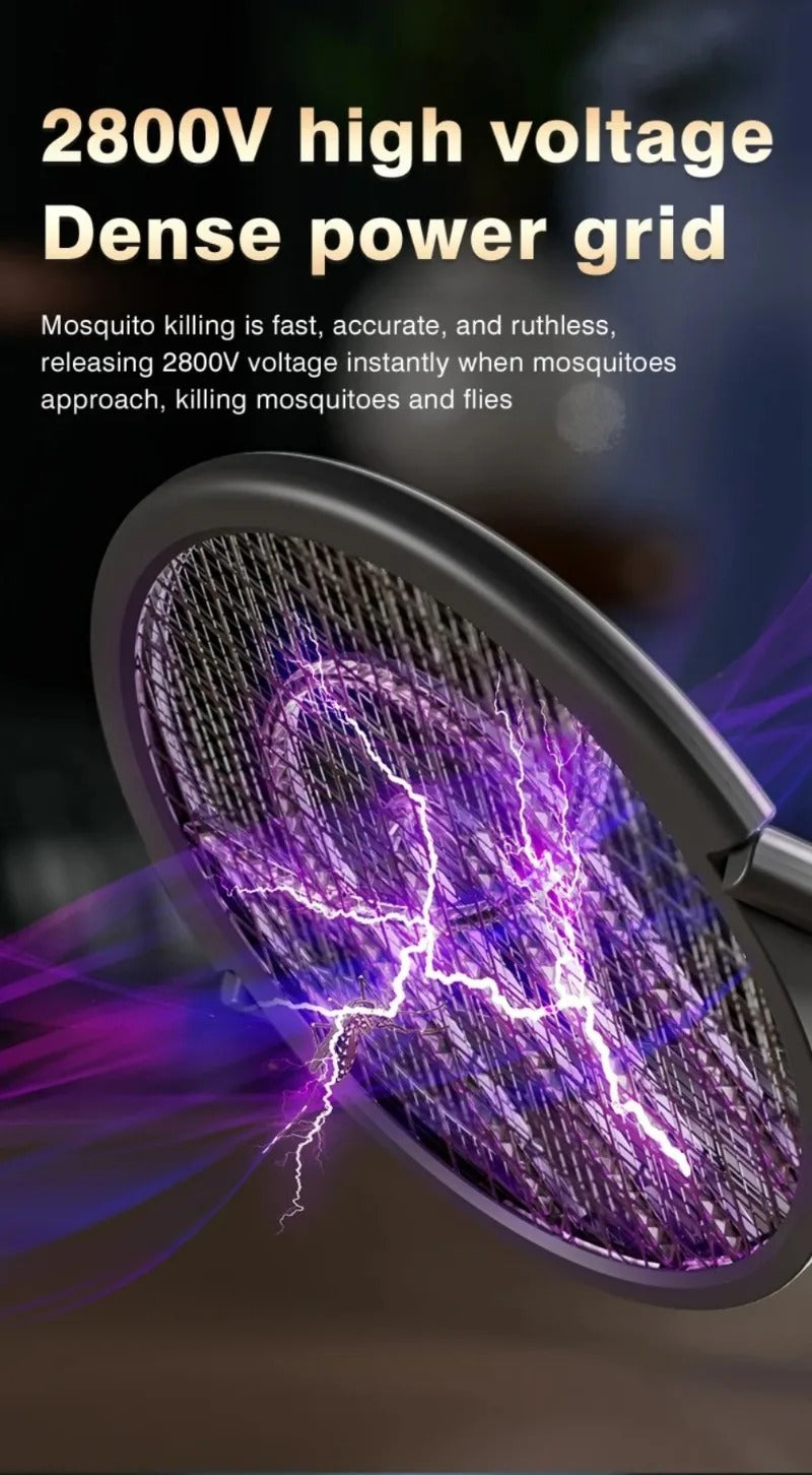Raquette Anti-Moustique Électrique 2-en-1 longueur réglable مضرب الناموس