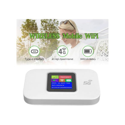 Modem routeur Mobile  ويفي محمول 5G / 4G LTE CAT6 WiFi 300Mbps avec carte SIM et écran 14h d'autonomie