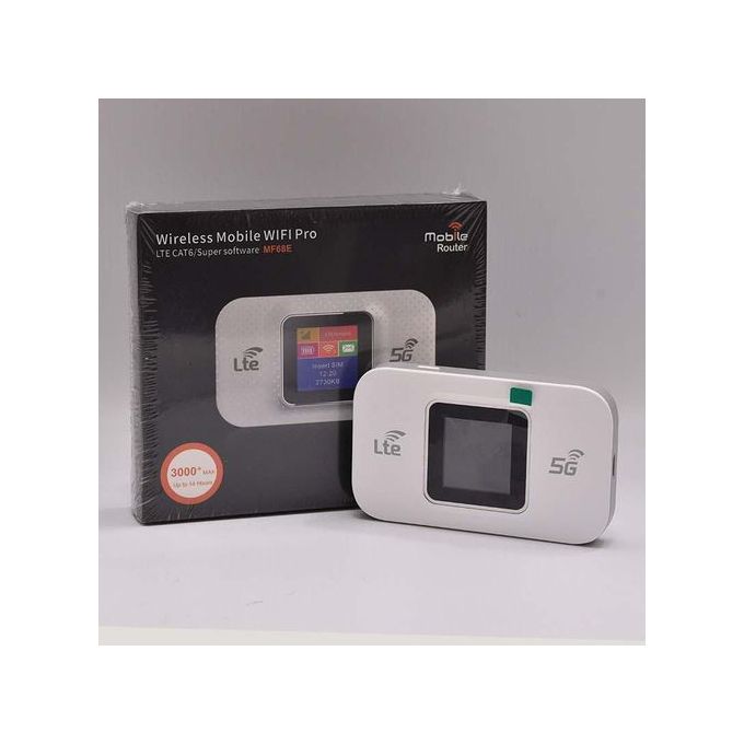 Modem routeur Mobile  ويفي محمول 5G / 4G LTE CAT6 WiFi 300Mbps avec carte SIM et écran 14h d'autonomie