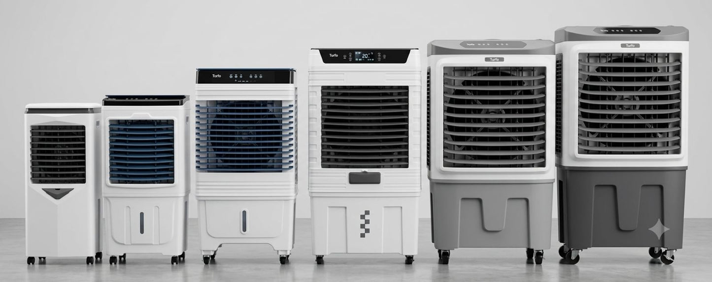 TEFFO Pro Air Cooler teffo tactile avec telecamande-    مكيف ومبرد   هواء صحراوي عالي الكفاءة مع جهاز التحكم عن بعد