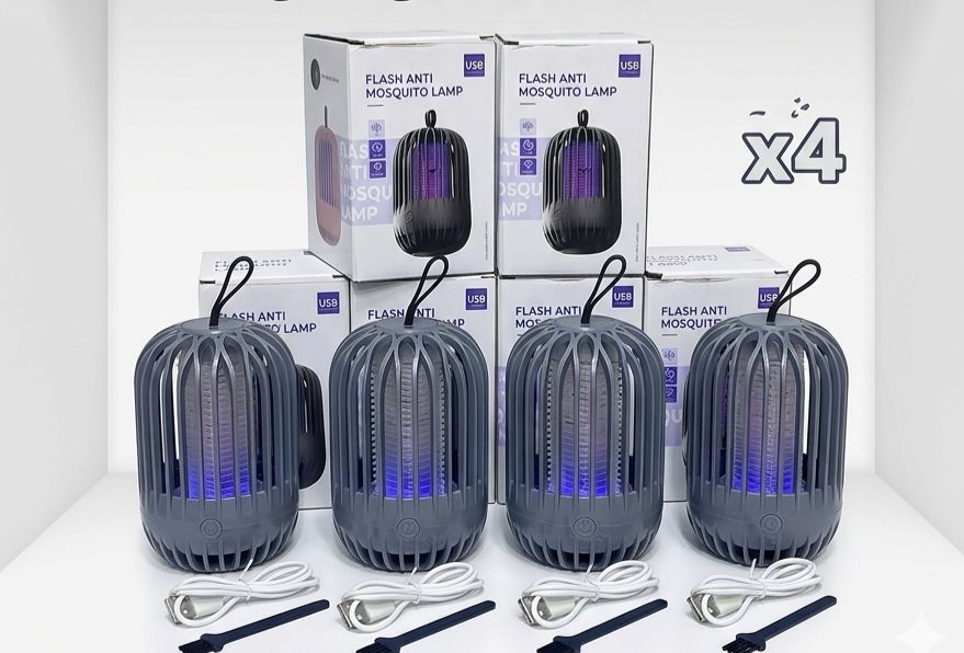 مصباح كهربائي مضاد للفطريات USB مزود بشبكة حماية من الأشعة فوق البنفسجية وشبكة حماية lampe anti moustique