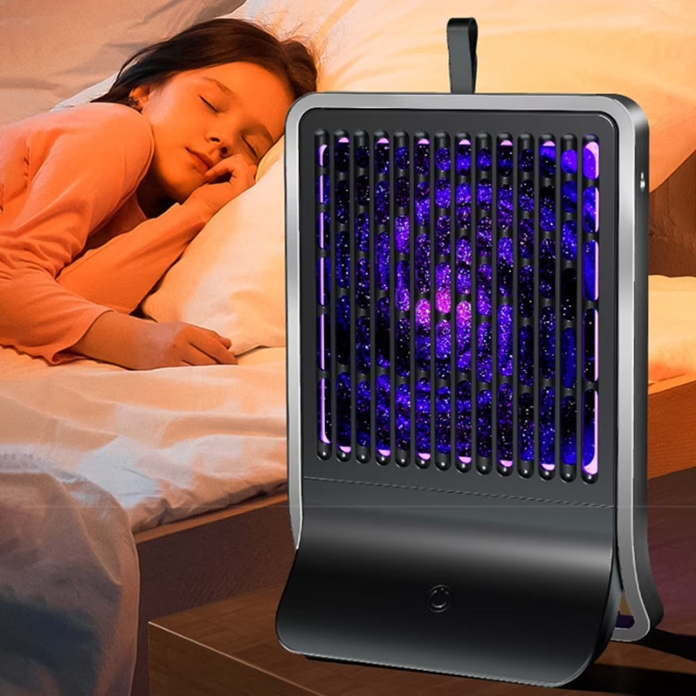 Lampe anti-moustiques portable 2 en 1, en métal, rechargeable ي الخارجي ، مصائد الذباب، مبيد الذباب، قاتل البعوض