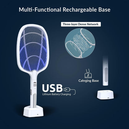 مصباح قاتل للبعوض قابل لإعادة الشحن عبر  منفذ USB، مضرب كهربائي قابل للطي لقتل البعوض، مضرب ذباب، مصباح طارد للحشرات raquette anti moustique