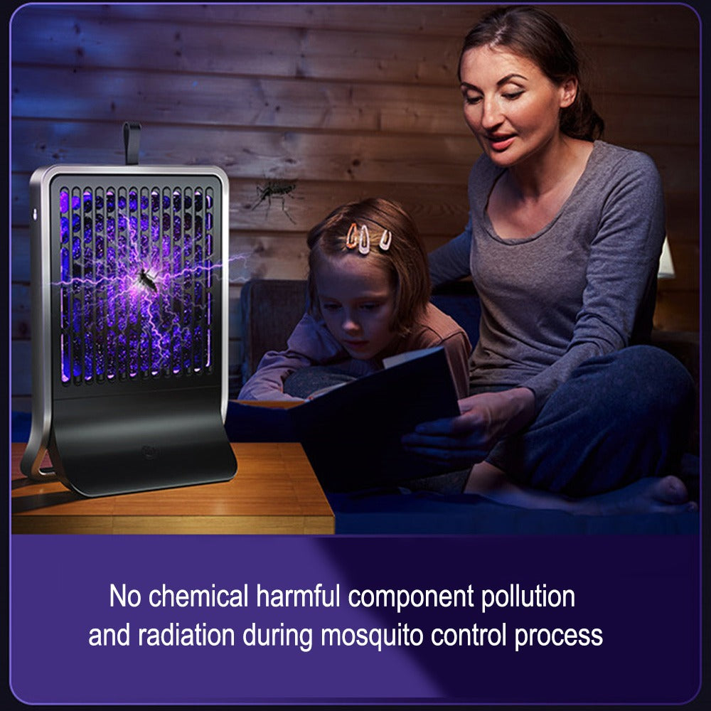 Lampe anti-moustiques portable 2 en 1, en métal, rechargeable ي الخارجي ، مصائد الذباب، مبيد الذباب، قاتل البعوض