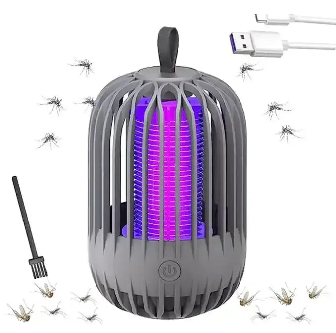 مصباح كهربائي مضاد للفطريات USB مزود بشبكة حماية من الأشعة فوق البنفسجية وشبكة حماية lampe anti moustique