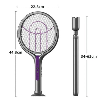 Raquette Anti-Moustique Électrique 2-en-1 longueur réglable مضرب الناموس