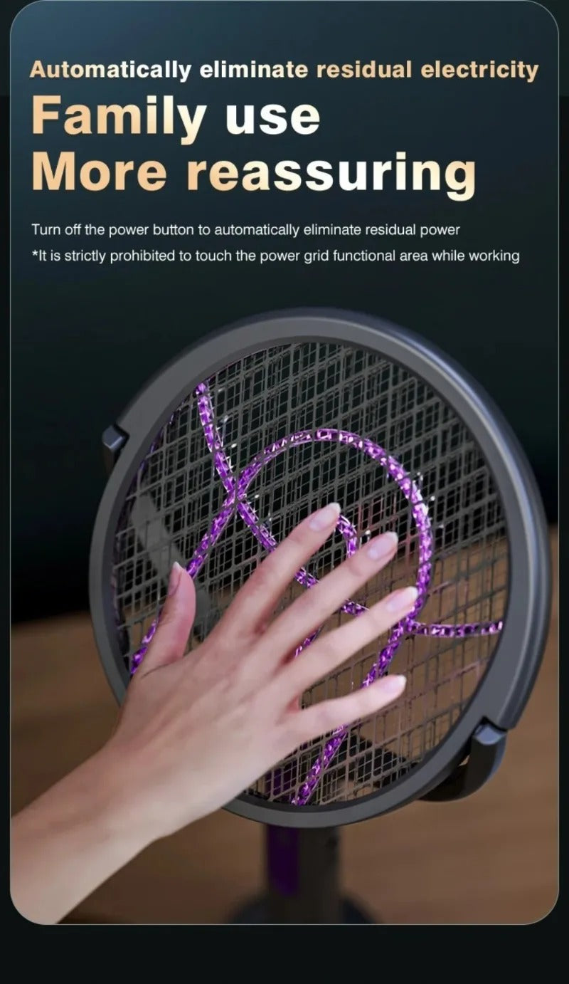 Raquette Anti-Moustique Électrique 2-en-1 longueur réglable مضرب الناموس