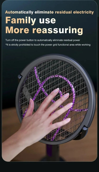 Raquette Anti-Moustique Électrique 2-en-1 longueur réglable مضرب الناموس