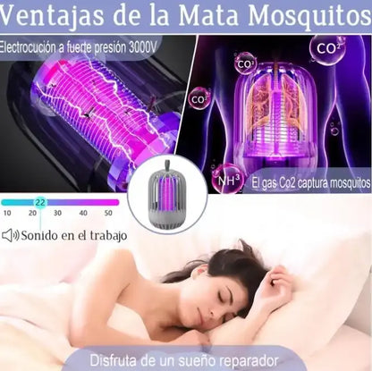 مصباح كهربائي مضاد للفطريات USB مزود بشبكة حماية من الأشعة فوق البنفسجية وشبكة حماية lampe anti moustique