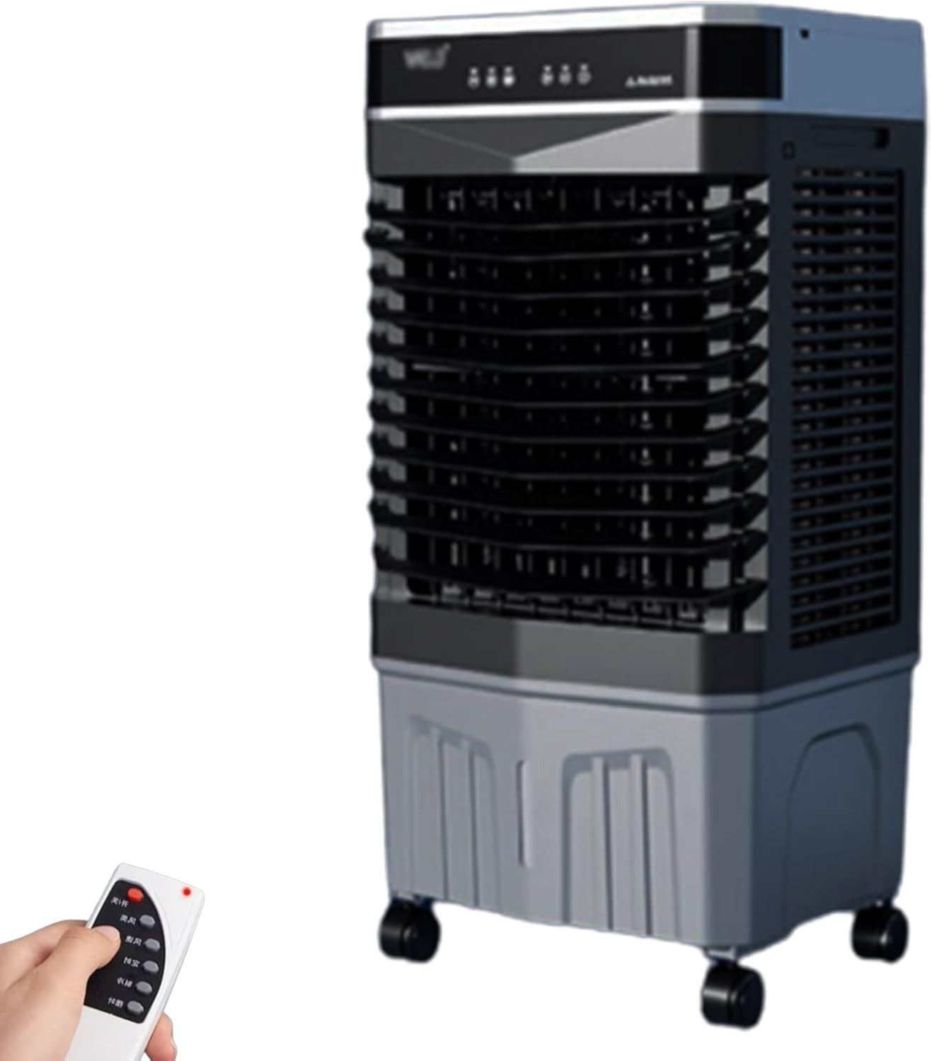 Refroidisseur d'air Portable, Climatiseur Mobile , Ventilateur Climatiseur Tactile À 3 Vitesses Et Fonctionnement Silencieux De L'humidificateur, pour La Maison, Le Bureau 45L